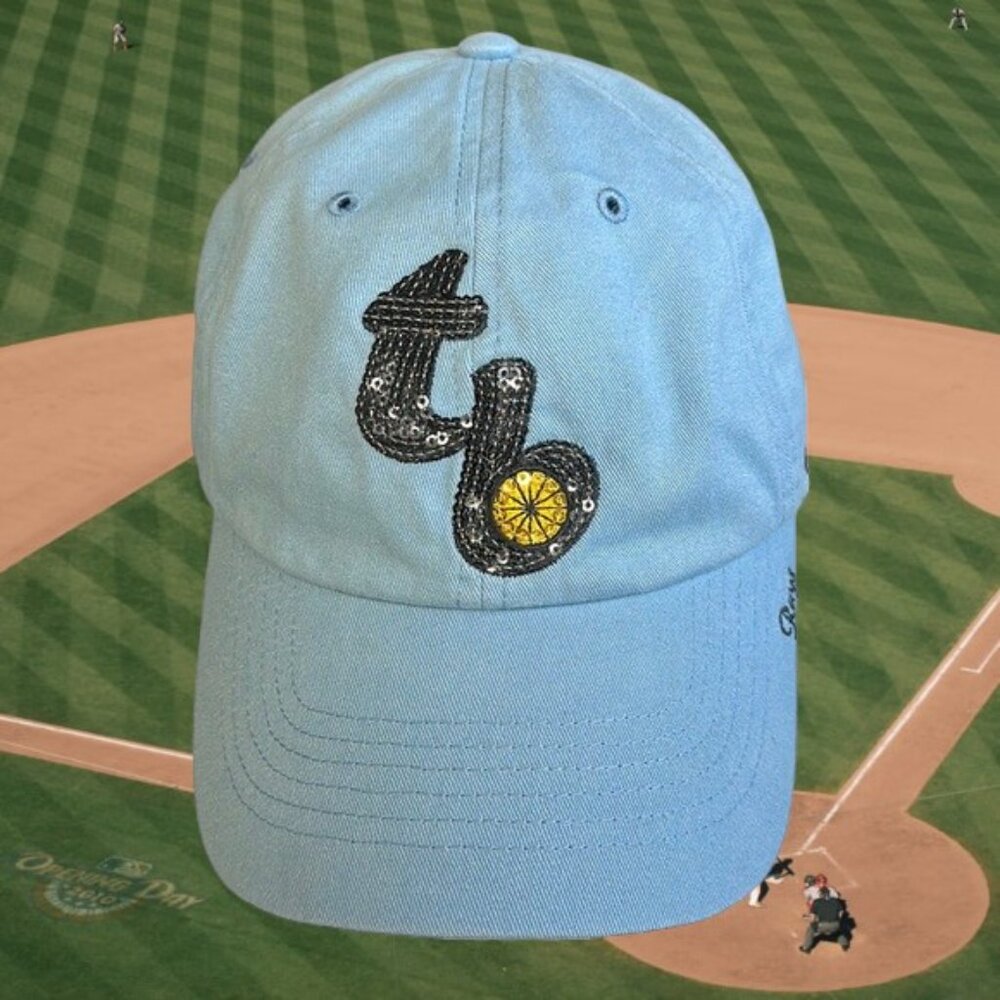 Tampa Bay Rays MLB '47 Light Blue Sequins Women's Adjustable Strapback Hat Cap
